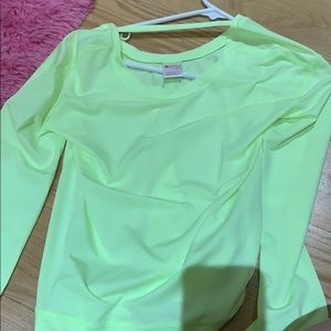 Neon Yellow Zella Girls Long Sleeve